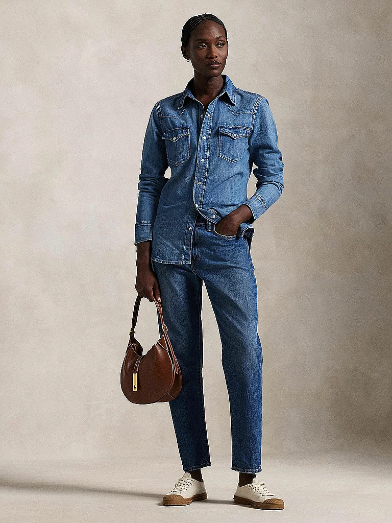 POLO RALPH LAUREN Jeansbluse blau   S damen 2